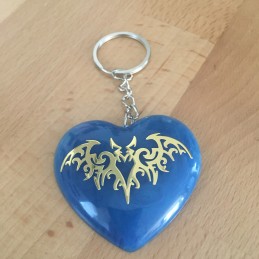 Porte-clés « Coeur Bleue »