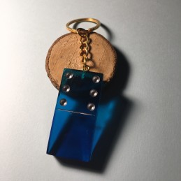 Porte-Clés "Domino" Bleu