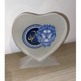 Coeur décoration astrologique Lion